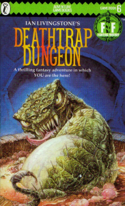 Deathtrap Dungeon Gamebook Cover Art