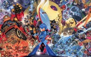 CelJaded Top 100 Video Game Bosses Mega Man Artwork Banner