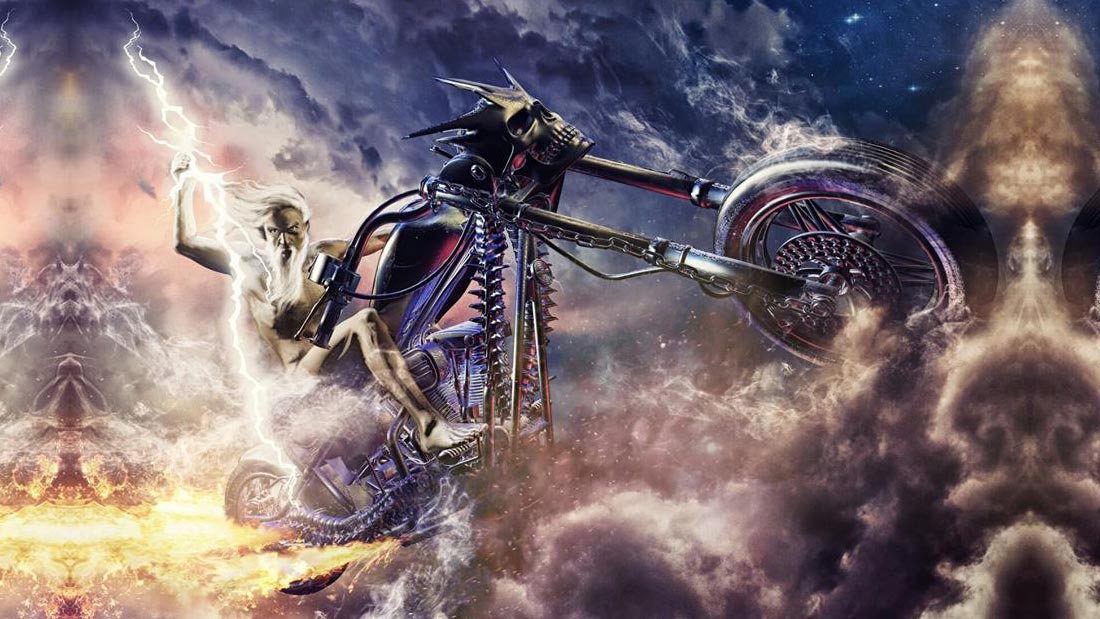 Black Water Rising Electrified Banner Art