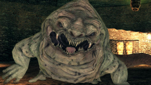 The World of Dark Souls II Earthen Peak Covetous Demon