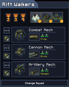 Into the Breach Squad Tier List Rift Walkers