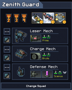 Into the Breach Squad Tier List Zenith Guard