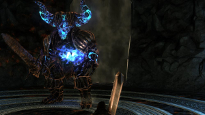 The World of Dark Souls II Crown of the Old Iron King Aged Smelter Demon