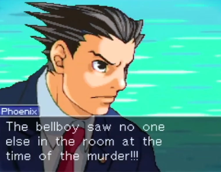 Phoenix Wright: Ace Attorney Gameplay Screenshot