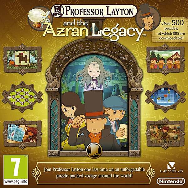 Professor Layton and the Azran Legacy Nintendo 3DS Box Art TEST