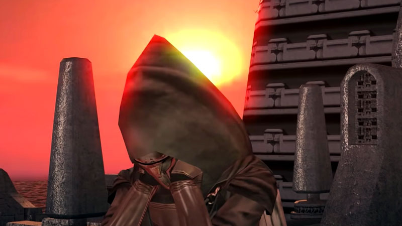 Best Video Game Moments banner featuring Darth Revan taking off his or her mask