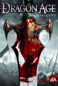 Dragon Age: Origins Collector's Edition box art showing a bloody sword