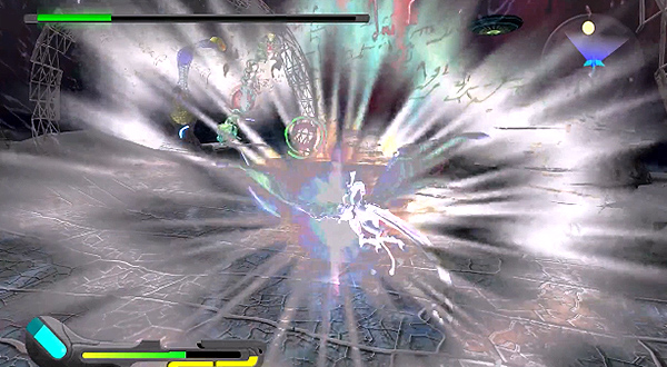 A dragon goes berserk with laser fire in Panzer Dragoon Orta.