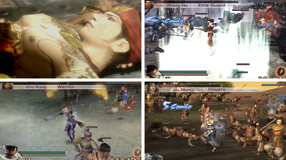 Gameplay screenshots of Dynasty Warriors 5