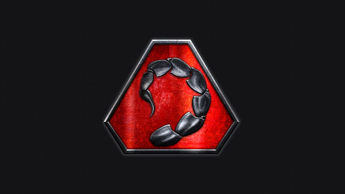 The red Brotherhood of NOD logo from Command & Conquer